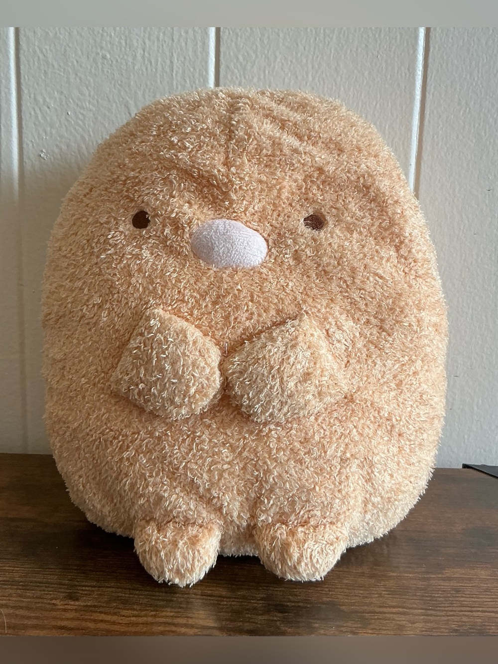 A rare San-X Sumikko Gurashi plush toy of the character Tonkatsu